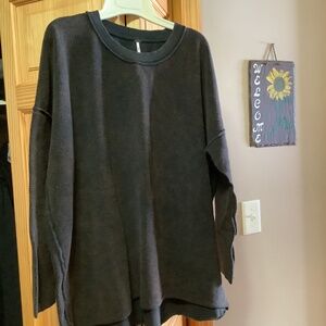 Free People Distressed Fleece